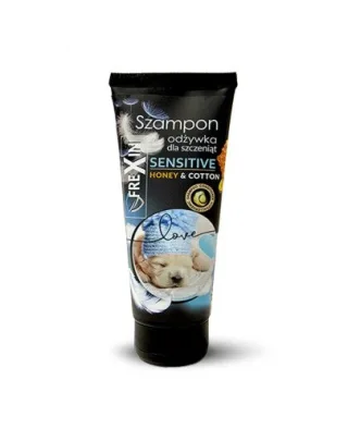 FREXIN Sensitive Sampon cu balsam pentru catelusi , miere si bumbac 220 g