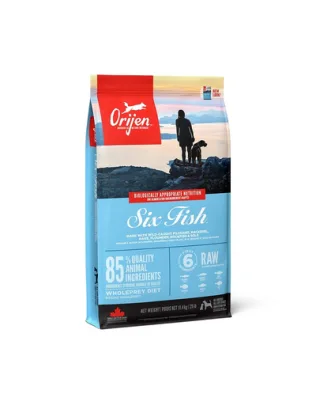 ORIJEN 6 Fish Dog hrana uscata caini pentru toate rasele, varstele 11.4 kg