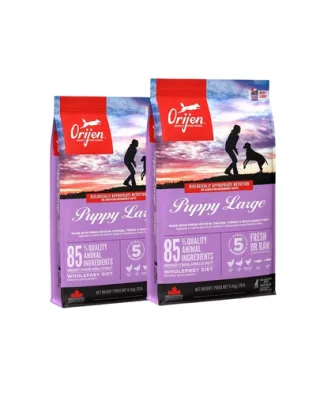 ORIJEN Puppy Large hrana uscata caini juniori de talie mare 22,8 kg (2 x 11,4 kg)