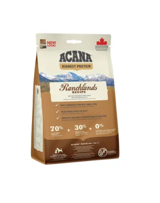 ACANA Highest Protein Ranchlands hrana uscata pentru caini de toate varstele 2 kg