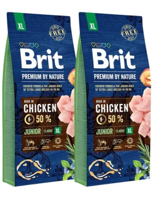 BRIT Premium By Nature Junior Extra Large Hrana uscata pentru catei si juniori de talie foarte mare XL
