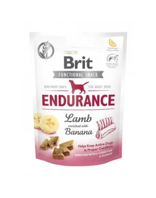 BRIT Care Dog Functional Snack Endurance Lamb recompense pentru caini, cu miel 150 g