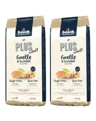 BOSCH Soft Hrana uscata cu pastrav &amp; cartofi pentru cainii adulti 25 kg (2 x 12,5 kg)