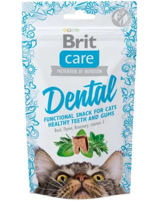 BRIT Care Cat Snack Dental recompense pentru pisici adulte, mentin dintii si gingiile sanatoase 50 g