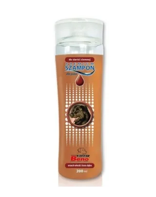 BENEK Super Beno Premium Sampon pentru cainii cu blana inchisa la culoare 200 ml