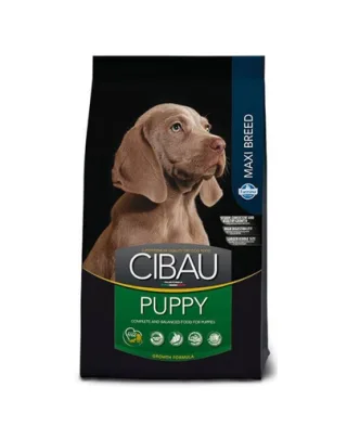CIBAU Maxi Puppy Hrana uscata pentru catei de rasa mare 12 + 2 kg GRATIS