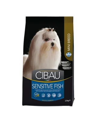 CIBAU Sensitive Mini Hrana uscata pentru cainii adulti de talie mica cu intolerante alimentare 2,5 kg Fish
