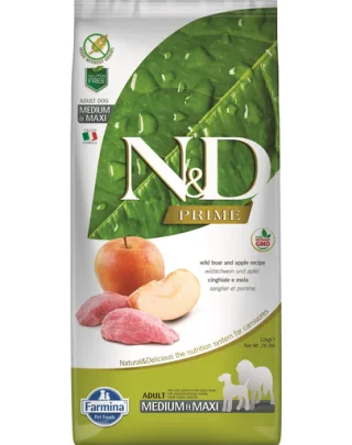 FARMINA N&amp;D Adult Medium/Maxi Harna pentru caini de talie medie si mare, cu carne de mistret si mar 2,5 kg