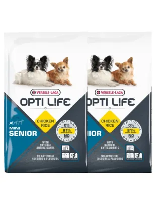 VERSELE-LAGA Opti Life Senior Mini hrana uscata pentru caini seniori de talie mica 15 kg (2 x 7,5 kg)