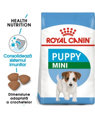 ROYAL CANIN Mini Puppy/Junior hrana uscata caine junior 8 kg + Mini puppy hrana umeda 12x85 g