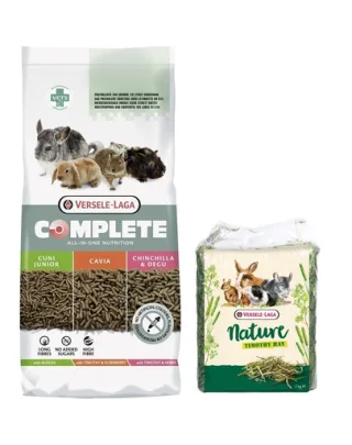 VERSELE-LAGA Complete Cavia hrana pentru porcusori de Guineea 8 kg + Fan timoftica
