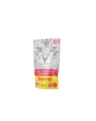 JOSERA Pate hrana umeda pentru pisici, tocana de pui si vita 16 x 85 g