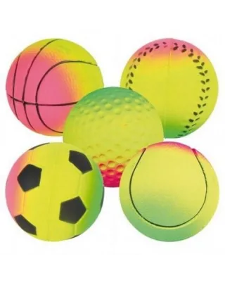 TRIXIE Minge neon pentru caini, cu cauciuc moale, dia. 7 cm