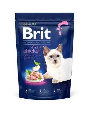 BRIT Cat Premium by Nature Adult chicken Hrana uscata pentru pisici adulte, cu pui  300 g
