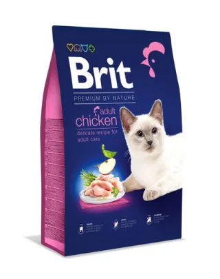 BRIT Cat Premium by Nature Adult chicken Hrana uscata pentru pisici adulte, cu pui 8 kg
