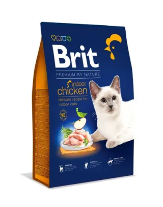 BRIT Cat Premium by Nature Indoor chicken Hrana uscata pentru pisici de interior, cu pui 8 kg