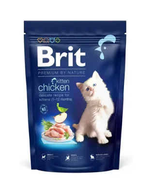 BRIT Cat Premium by Nature Kitten chicken Hrana uscata pentru pisoi sau pisici gestante, cu pui 300 g