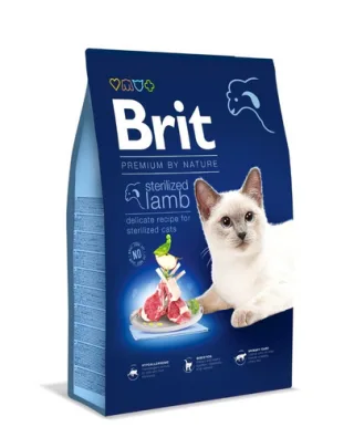 BRIT Cat Premium by Nature Sterilised lamb Hrana uscata pentru pisici sterilizate 8 kg