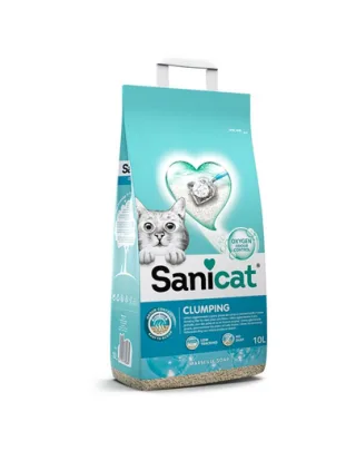 SANICAT Clumping nisip litiera pisici, din bentonita 16 L