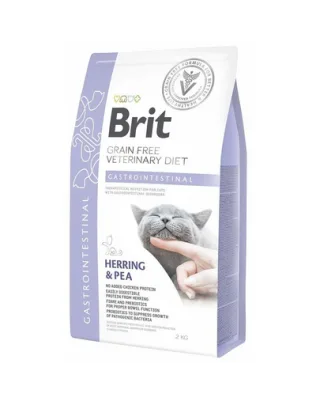 BRIT Veterinary Diets Cat Gastrointestinal Dieta veterinara pentru pisici adulte cu probleme gastrointestinale 2 kg