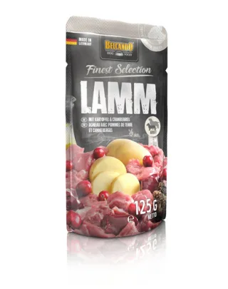 BELCANDO Finest Selection hrana umeda caini adulti, cu miel si cartofi 125 g