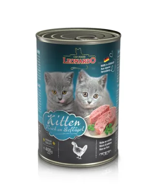 LEONARDO Quality Selection Kitten hrana umeda pentru pisoi, cu pasare de curte 400 g