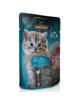 LEONARDO Finest Selection Kitten hrana umeda pentru pisici junior, cu pasare de curte 85 g