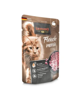 LEONARDO Finest Selection hrana umeda pisici adulte, mix carne 85 g