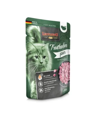 LEONARDO Finest Selection hrana umeda pentru pisici, curcan 85 g