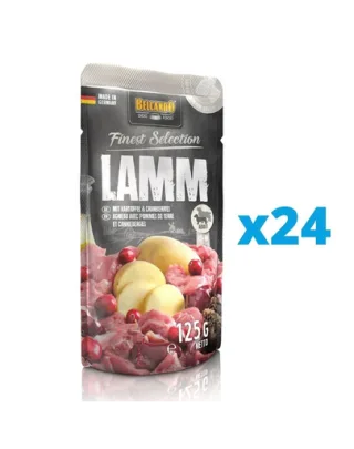 BELCANDO Finest Selection hrana umeda caini adulti, cu miel si cartofi  24x125 g