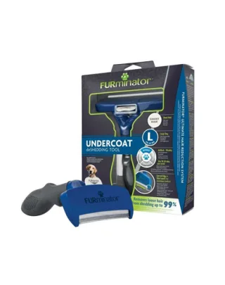 FURMINATOR perie caini cu par scurt de talie mare Undercoat deShedding Large
