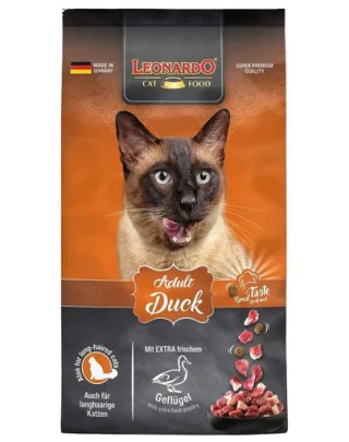 LEONARDO Adult Duck &amp; Rice hrana uscata pisici adulte, cu rata si orez 7,5 kg