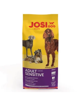 JOSERA JosiDog Adult Sensitive hrana uscata caini adulti 15 kg potrivit pentru sistem digestiv sensibil