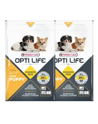 VERSELE-LAGA Opti Life Puppy Mini hrana uscata pentru caini juniori de talie mica 15 kg (2 x 7,5 kg)