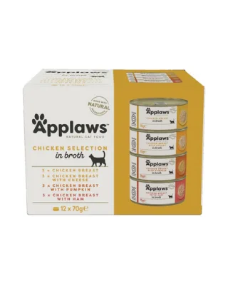 APPLAWS Collection hrana umeda pentru pisici, mix arome 12 x 70 gr