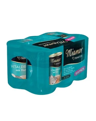 MIAMOR Trinkfein- Supa de ton pentru pisici 6 x 135 ml