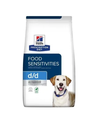 HILL'S Prescription Diet Canine d/d Food Sensitivities Duck&amp;Rice hrana dietetica pentru caini cu sensibilitati alimentare 4 kg
