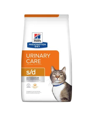 HILL'S Prescription Diet s/d Urinary Care hrana dietetica pentru pisici care favorizeaza eliminarea pietrelor struvit, cu pui 3 kg