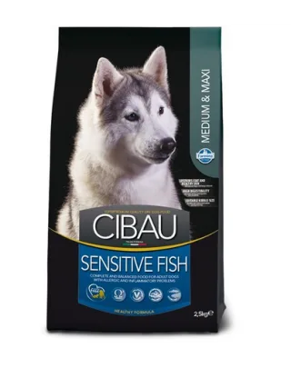 CIBAU Sensitive Adult Medium/Maxi 12kg + 2kg
