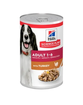 HILL'S Science Plan Canine Adult Turkey 370 g Hrana umeda caini adulti, cu curcan