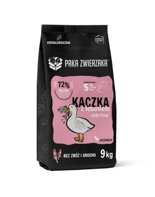 PAKA ZWIERZAKA Seven’th Heaven Duck &amp; salmon Puppy 9 kg Hrana uscata catei, cu rata si somon