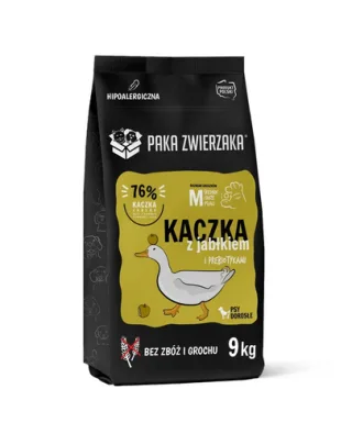 PAKA ZWIERZAKA Seven’th Heaven Duck &amp; apple Adult 9 kg Hrana pentru caini, cu rata si mar