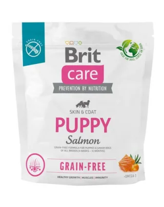 BRIT Care Grain-free Puppy 1 kg Hrana uscata pentru catei, cu somon