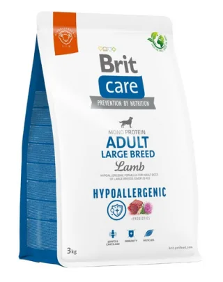 BRIT Care Hypoallergenic Adult Large Breed 3 kg Hrana caini talie mare, cu miel si orez