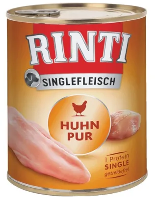 RINTI Singlefleisch Chicken Pure hrana monoproteica pentru caini, cu pui 400 gr