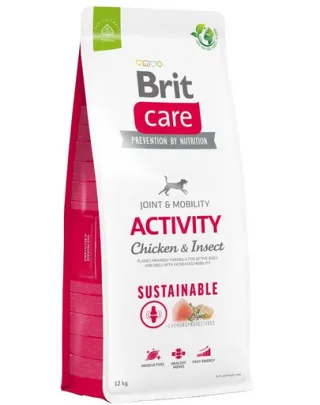 BRIT Care Dog Sustainable Activity Chicken &amp; Insect Hrana uscata caini, cu pui si insecte 12 kg