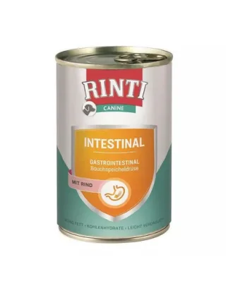 RINTI Canine Intestinal beef 400 g hrana cu vita, pentru caini