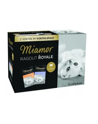MIAMOR Multibox pliculete hrana pentru pisoi cu carne de pasare si vita 12x100g