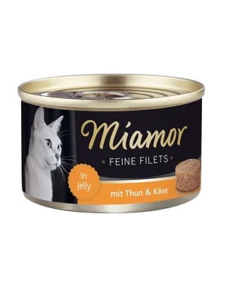 MIAMOR Feine Filets ton cu branza, conserva hrana pisica 100 g
