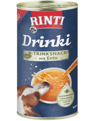 RINTI Drinki hrana lichia pentru caini 24x185ml cu rata